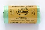 10 Litre Food Waste Cornstarch Kitchen Caddy Liner 100% Biodegradable & Compostable