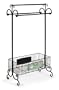 41" Gorgeous Two-Tier Scroll Bathroom Towel Rack with Magazine Shelf