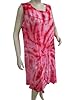 Boho Caftan Women's Tie Dye Sleeveless Beach Dress Pink Gypsy Dresses Xl