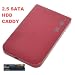 2.5" sata hdd USB 2 2.5 sata hdd hard drive case Enclosure for pc laptop, 2.5" HDD SATA Enclosure Caddy USB 2.0 For Laptop Hard Drive - XP, VISTA, WIN 7, MAC - RED