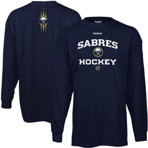 Buffalo Sabres Reebok Navy Progression Long Sleeve T-Shirt (4XL)