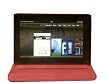 Red 360 Rotate Holster Folio Leather Stand Case for Amazon Kindle Fire