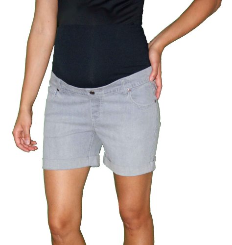 Three Seasons Maternity Women's Denim 5 Inch Cuffed Short