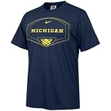 Nike Michigan Wolverines Navy Blue Basketball Backboard T-shirt