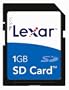 Lexar Media 1 GB Secure Digital Memory Card (SD1GB-231) (Retail Package)