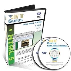 HTML 5 Web Design Software Training on 2 DVDs, 12 Hours in 129 Computer Video Lessons