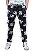 Unisex Emoji 100 Score Training Running Sweatpants Joggers (Large,black)