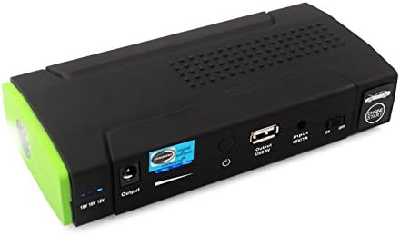 COISOUND 13500mAh Multi-function Portable Car Jump Starter and Emergency Power Source Emergency Auto Start Power Power Bank with Flashlight for Phone,car,MP3,tablet ,Computer Laptop, Car Products and Smart phone Charging Cables