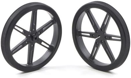 Two Plastic wheels for servo 60mm 2.2 inchs