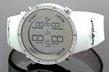 GU4 Ice Plus Mens Diamond Digital Gucci Style Watch White Band