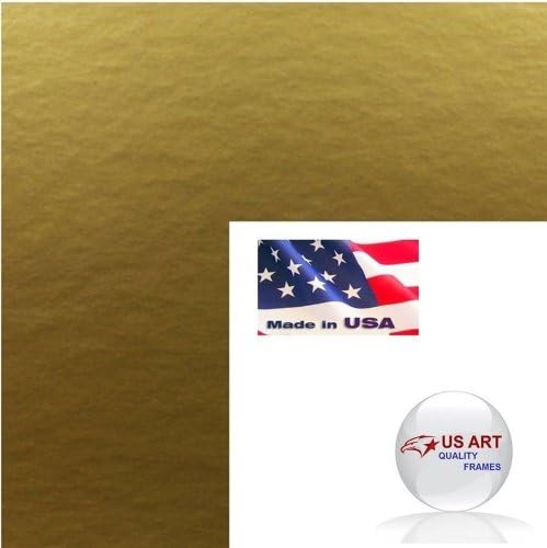 8x11 Gold Mat for photo 4x7" with one mat opening size 3.5x6.5" (Picture Frame Not Included)