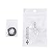 BRCbeads Gorgeous Faceted Natural White Crystal Handmade Wire Wrap Healing Point Chakra Pendant 40x10mm 1pcs per Bag for Necklace Making