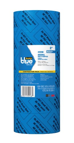 ScotchBlue Painter's Tape 2090-2A-CP, 2 Inches by 60 Yards, 6 Rolls