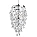 Eurofase 12260-010 Vidal 1-Light Pendant, Chrome/Clear Crystal