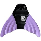 Sun Tail Mermaid - Designer Mermaid Tail + Monofin for Swimming - Kid & Adult Sizes (Child L 8/10, Aurora Borealis - Lavender Monofin)