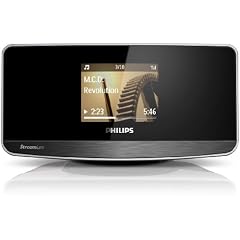 Philips NP3500/12 Netzwerk Spieler als HiFi-Baustein ohne Lautsprecher (LCD-Display, WiFi, Online-Musik-Service Spotify) / schwarz