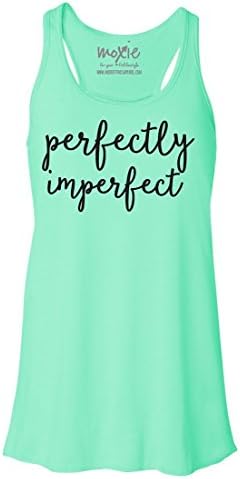 Moxie Fitness Apparel Perfectly Imperfect Tank Top (Medium, Mint Green)
