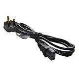 Euronetwork Mains Lead - IEC socket to 13 amp plug 2.0m