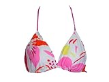 Guess Pink & Orange Triangle Swimsuit-top w/Rhinestones L