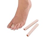 Toe and Finger Tubes - Cushioned Cylindrical Bandages To Give Comfort to Various Ailments including Corns, Calluses, Blisters etc.. (Includes 2 x 14cm Tubes)