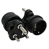 InLine Power Adapter - Netzteil - South Africa plug type M to type F socket, 16701R