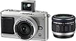 OLYMPUS&nbsp;PEN&nbsp;�}�C�N�����&nbsp;E-P1&nbsp;�c�C�������Y�L�b�g&nbsp;�V���o�[&nbsp;E-P1&nbsp;TKIT-SLV