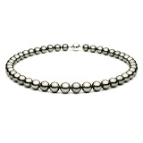 41gpX2Z8l L. SL160  Charcoal Grey Tahitian Necklace   9 11mm, 16 Inches, AA+ Quality