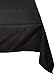LinenTablecloth 85-Inch Square Polyester Tablecloth Black