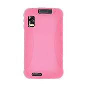 Amzer Silicone Skin Jelly Case for Motorola ATRIX 4G MB860 - Baby Pink