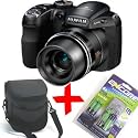Fuji S2500 Digital Camera 18x Zoom +4x NiMh Batteries+Charger+Case Bundle (Fujifilm Finepix S2500HD 12MP 18x Zoom 3" LCD)