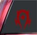 World of Warcraft Horde Vinyl Decal Sticker - Dark Red