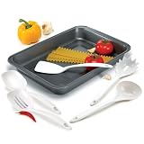 Review Baker's Secret  / Baker's Secret Non-Stick Lasagna Roast Pan with Bonus 5 Piece Kitchen Tool Set
