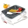 Baker's Secret Non-Stick Lasagna Roast Pan with Bonus 5 Piece Kitchen Tool Set