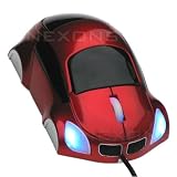 Nexons Car Shaped Optical Mouse - Red - OEM