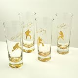 Elvis “Gold Silhouette” Flared Pilsner Glasses
