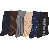 Mens Pattern Dress Socks Value Assorted 6-Pack