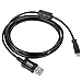 Black USB A to U-8 Cable male to male w/Ferrite - 6 ft for Kodak EasyShare M340