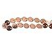 Barefoot Sandal Delicate Foot Chain Jewelry Glod Plated Anklet Simple Disks Sequin Diameter 0.27in. 2 Pieces