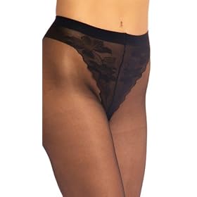 Buy Aire French Floral Cotton Crotch Pantyhose Style 1290 by Aire