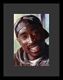 Tupac 2Pac (Smiling) Music Framed & Matted Poster Print - 16