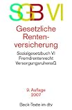 SGB Vi Gesetzliche Rentenversicherung: mit Fremdrentengesetz, Fremdrenten- und Auslandsrenten-Neuregelungsgesetz