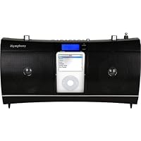 iSymphony CR1 Portable Clock Radio Music System with Built-in Universal Dock for iPod (Black)