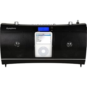 iSymphony CR1 Clock Radio Music System with Built-in Universal Dock for iPod