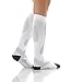 Mojo Compression Socks Unisex Elastic Graduate Knee Length with Power Style Design and Cushioned Foot & Heel | Improve Muscle Endurance | Made with Coolmax | X Large | White