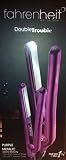 Fahrenheit Double Trouble Purple Metallic Flat Iron+bonus Mini Flat Iron