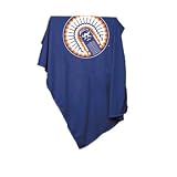 Illinois Fighting Illini NCAA Sweatshirt Blanket Throw (Blue)
