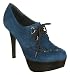 Office Pelvis Creeper Blue Suede - 5 Uk