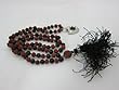 Prayer Mala Beads Black Onyx Rudraksha Mala Shani Pendant 108 + 1