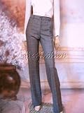 Yves Saint Laurent - $995 New YSL YVES SAINT LAURENT Brown Plaid Pants 42 10