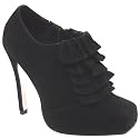 Womens High Stiletto Heel Fringe Suede Ankle Boots